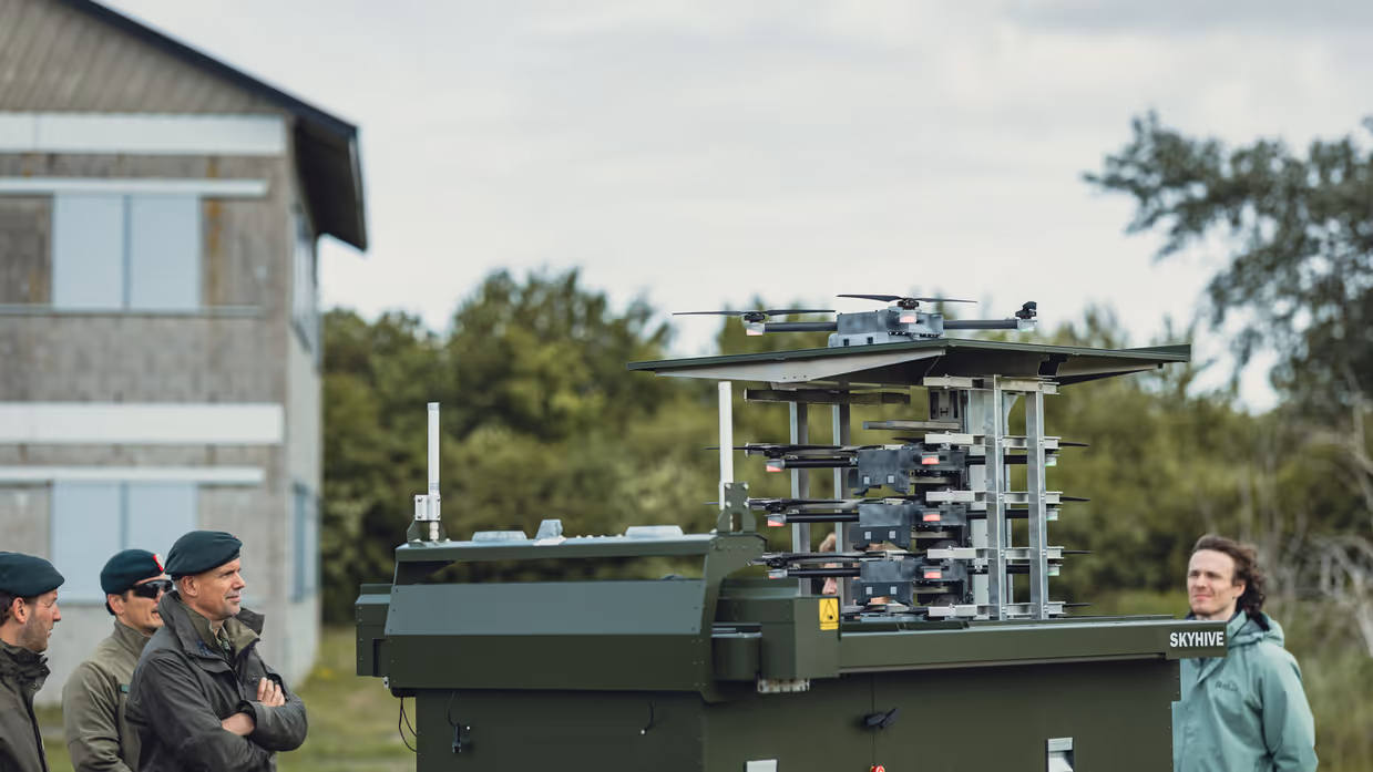  Vijf drones op de SkyHive