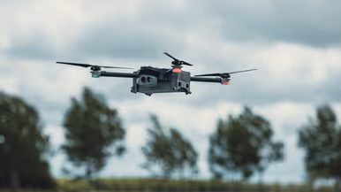 een drone in de lucht