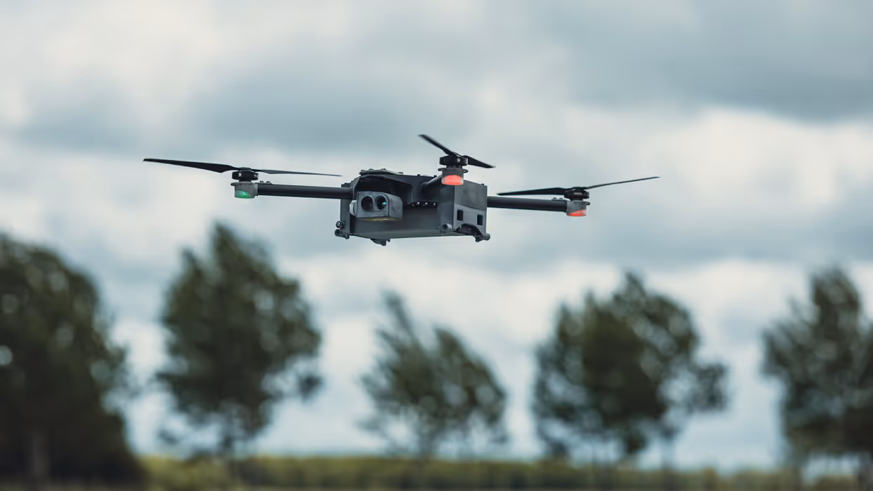 een drone in de lucht
