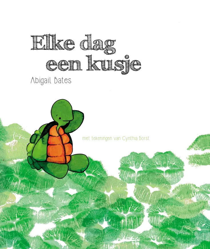 Cover thuisfrontboekje marechaussee, met de titel: Elke dag een kusje.