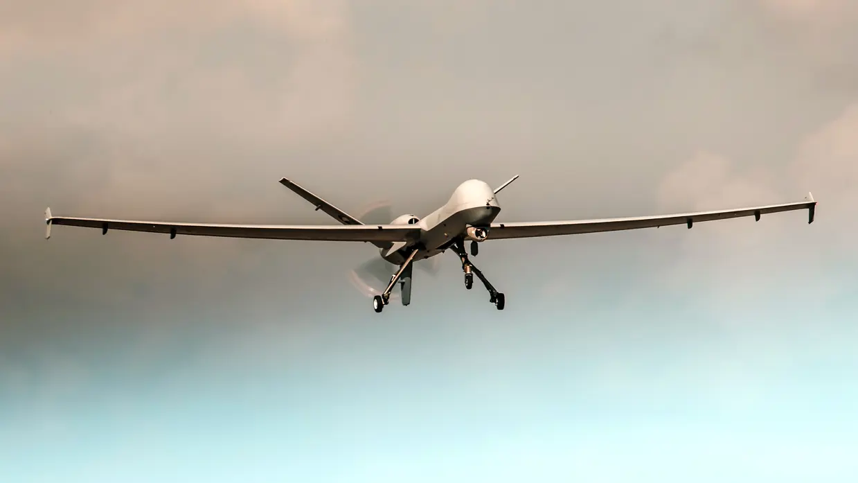 Vliegende MQ-9 Reaper.