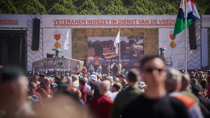 Malieveld tijdens Veteranendag.