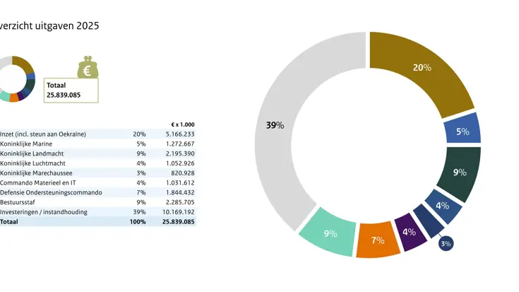 Overzicht uitgaven 2025.