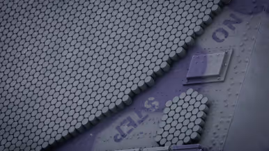 Detailopname van een radarstation met de Engelse woorden no step.