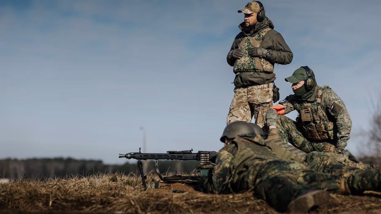 Cadetten op schietbaan