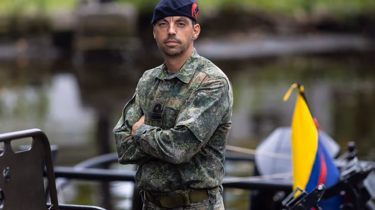 Portret majoor der mariniers Xavier 