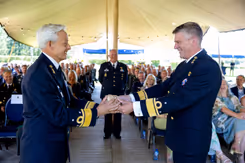 Ceremoniele overdracht van een militaire functie.