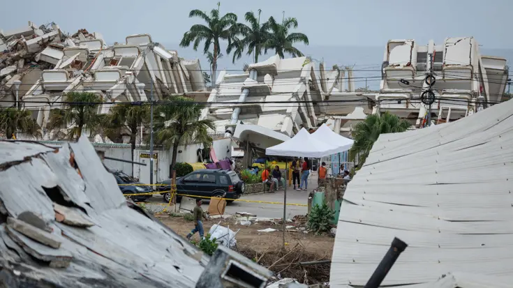 Verwoesting van aardbevingen in Venezuela.