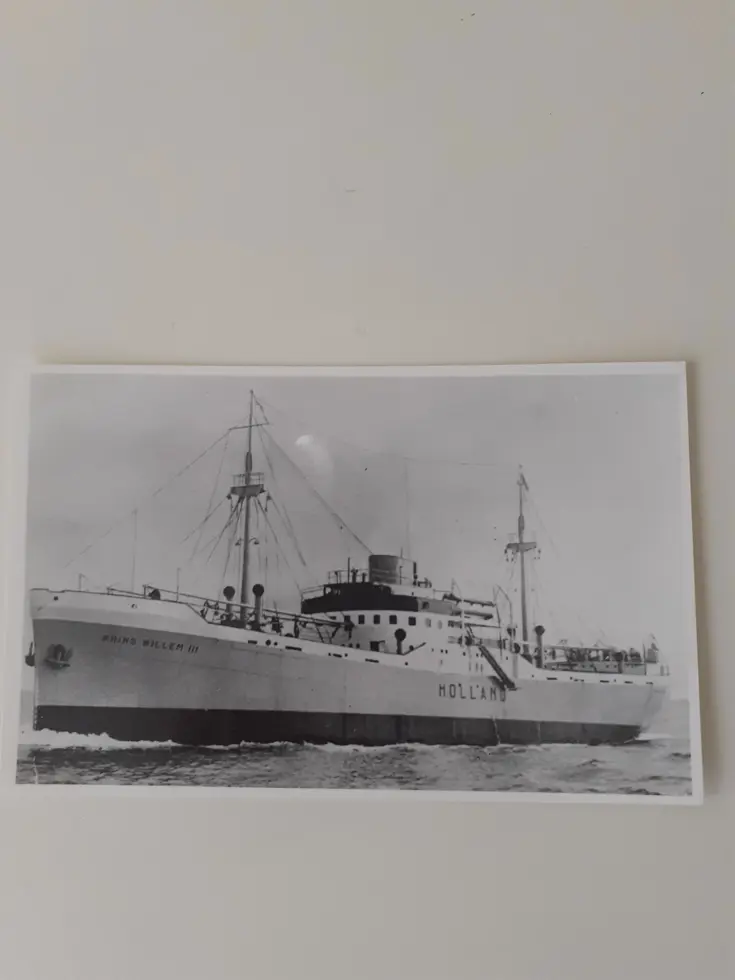 Historische foto schip.