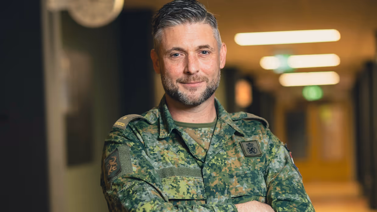 Portretfoto van majoor Jean.