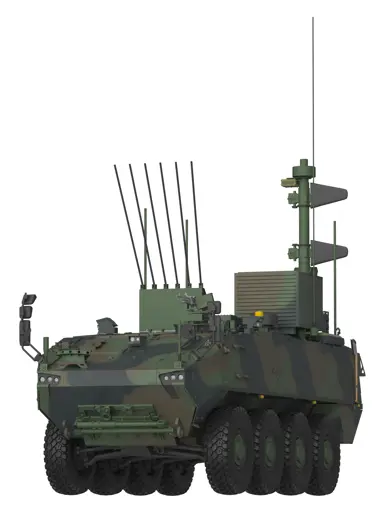 Twee impressies van het nieuwe EOV-systeem. Hier zonder de uitgeklapte antenne.