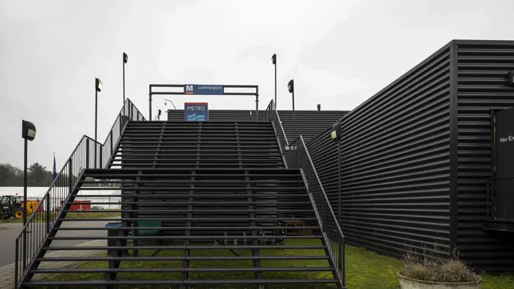 Trappen van een metrostation.