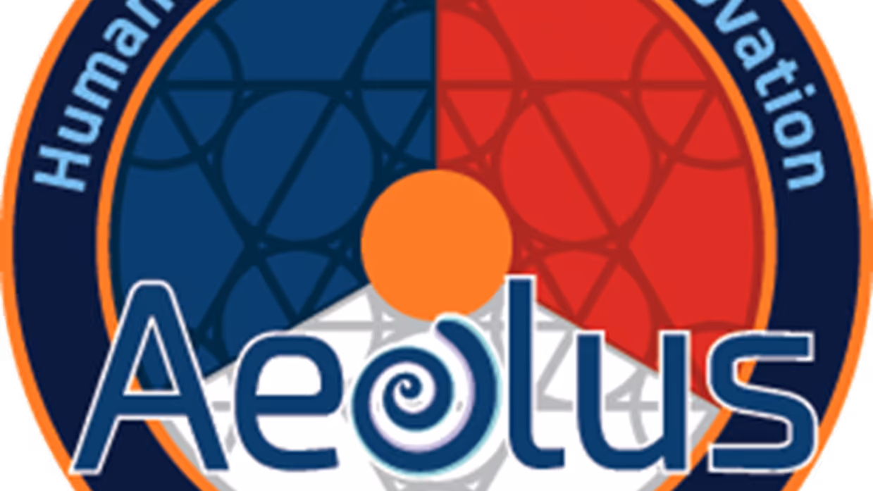  Badge met Aeolus logo. 