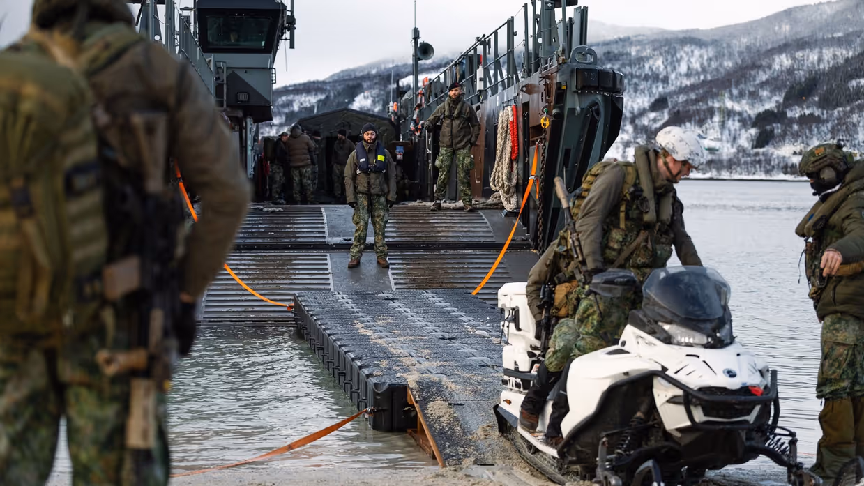 Amfibische landing van mariniers.