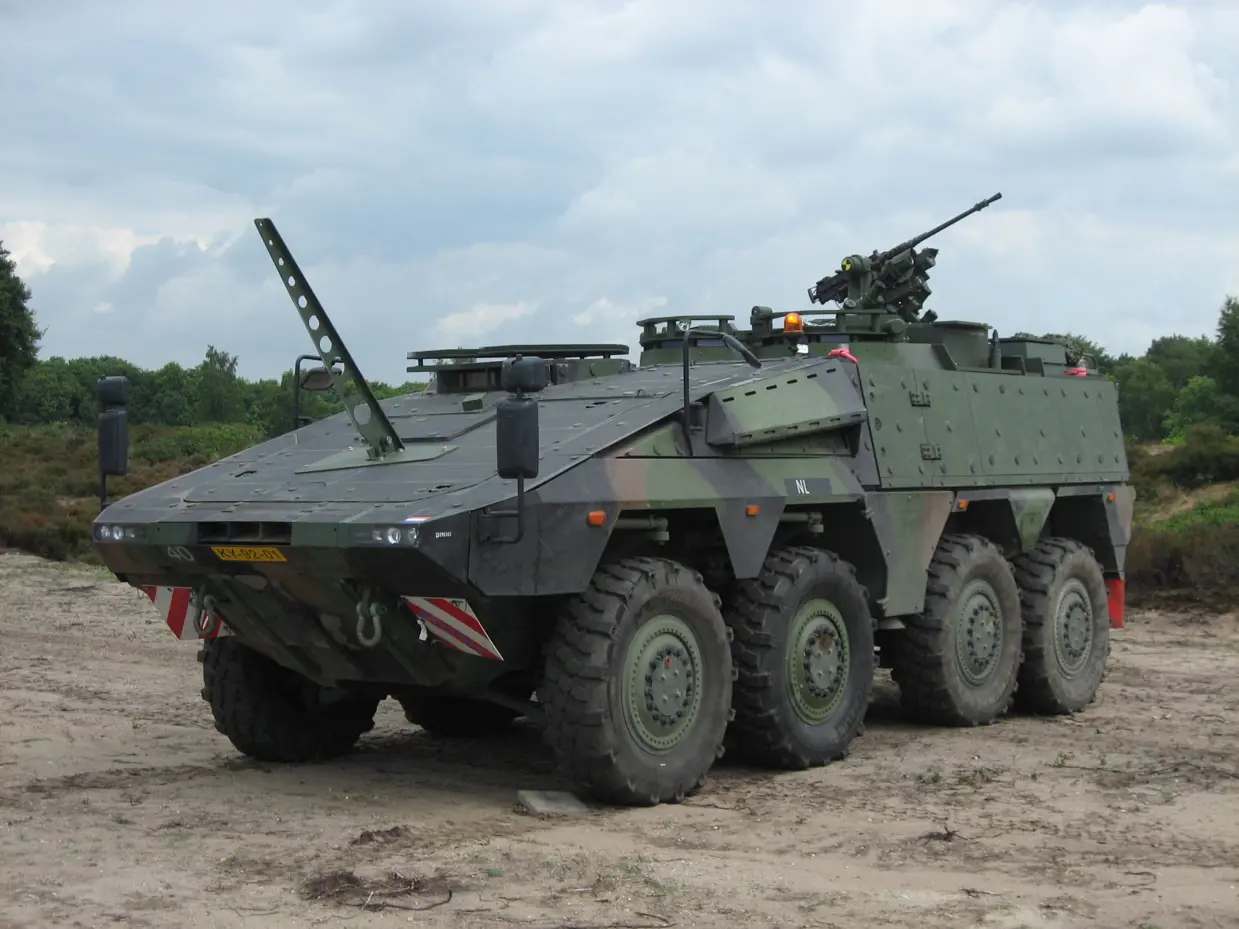 Zijaanzicht Boxer-commandopost.