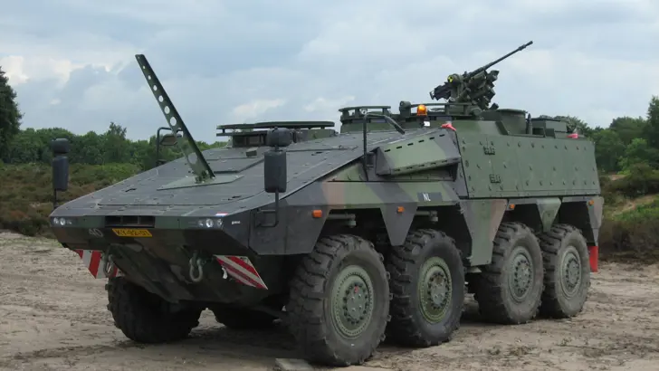 Zijaanzicht Boxer-commandopost.