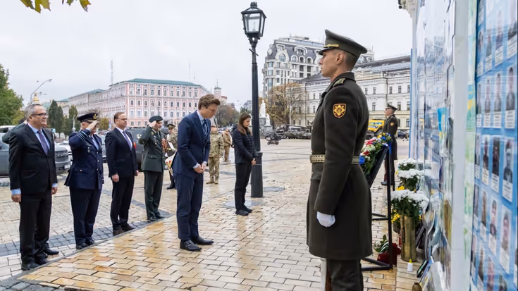 Minister Brekelmans in Oekraine