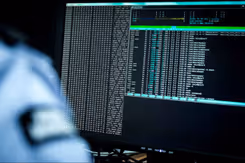 Beeldscherm met programmeertaal