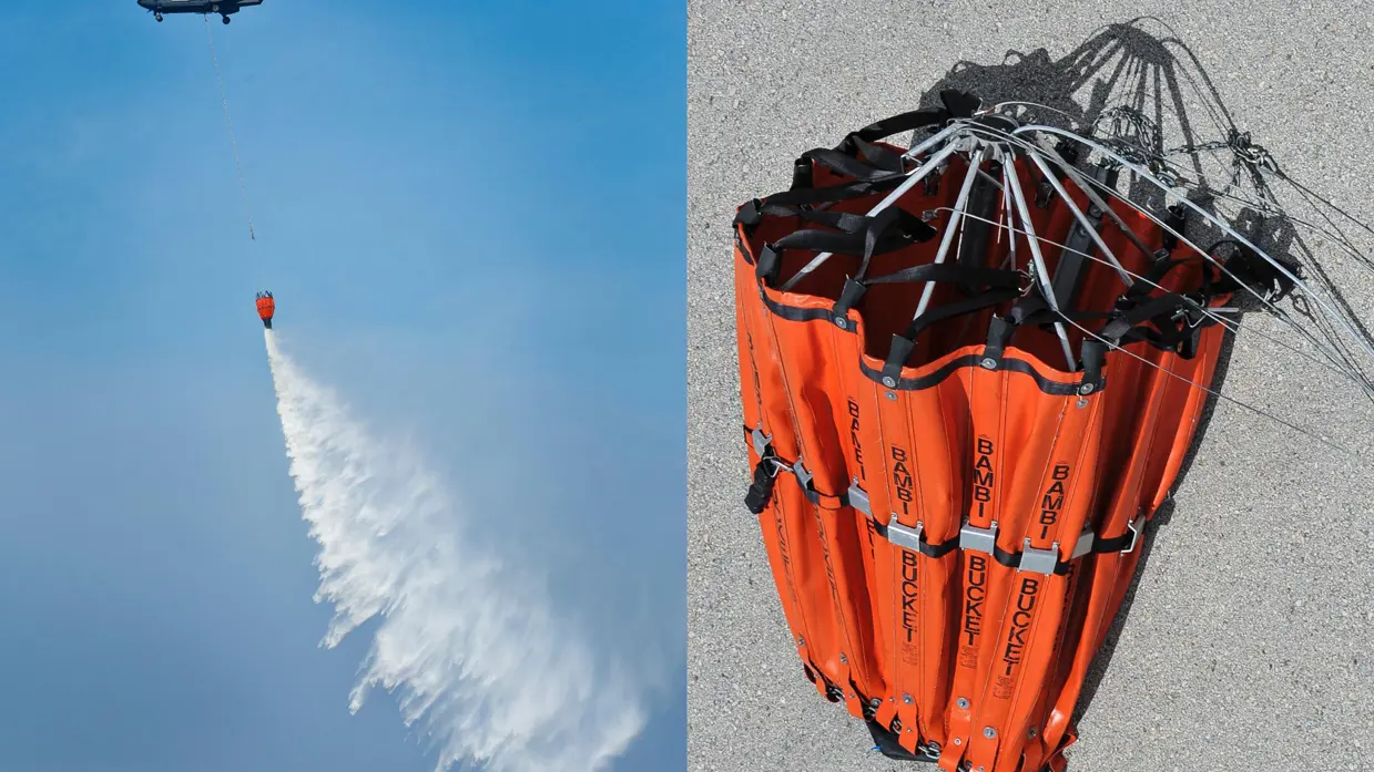 Een cougar met een bambi-bucket.