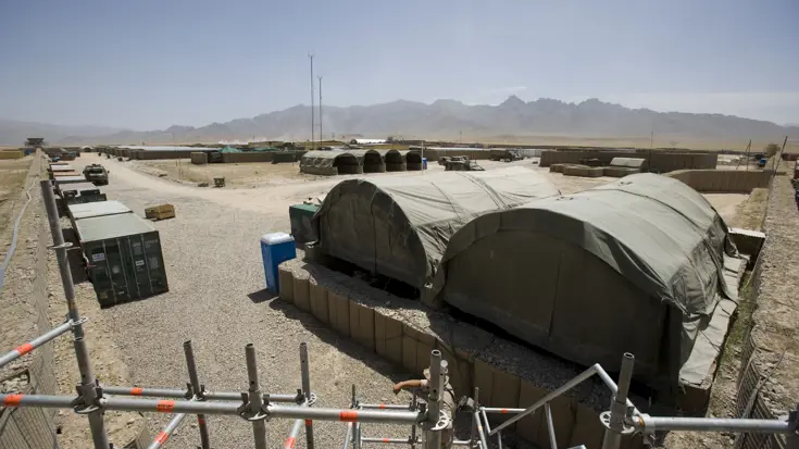 Compound in missiegebied.