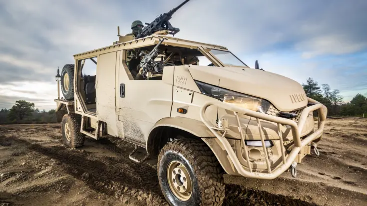 Anaconda-terreinwagen op de Leusderheide.