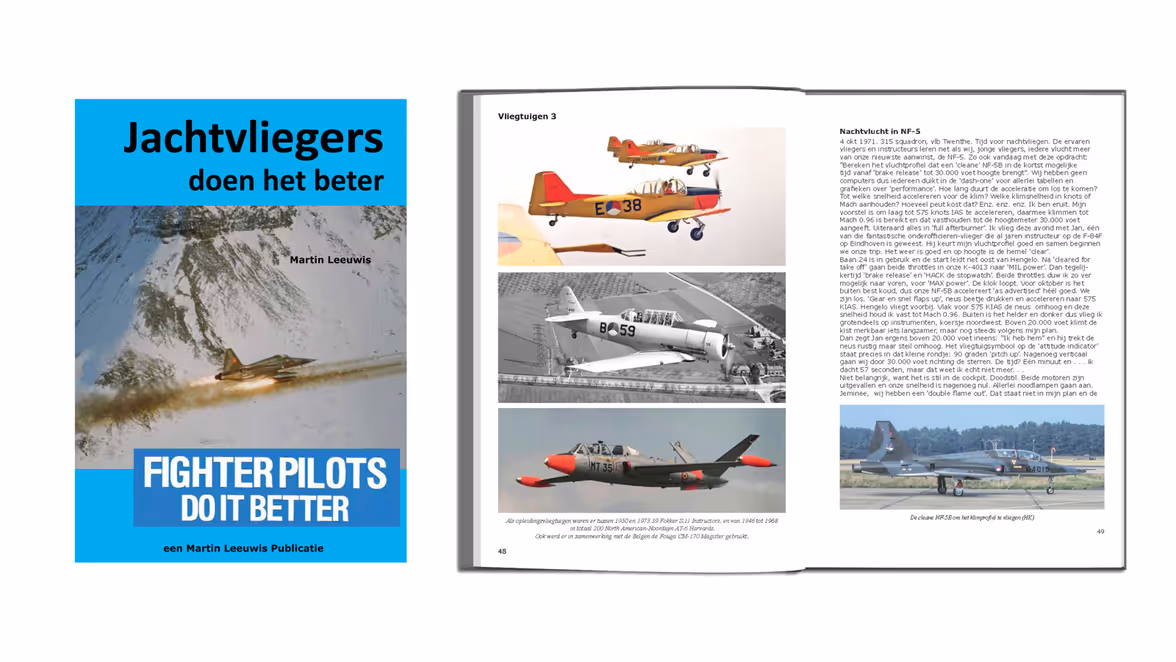 Omslag en binnenwerk van 'Jachtvliegers doen het beter'.