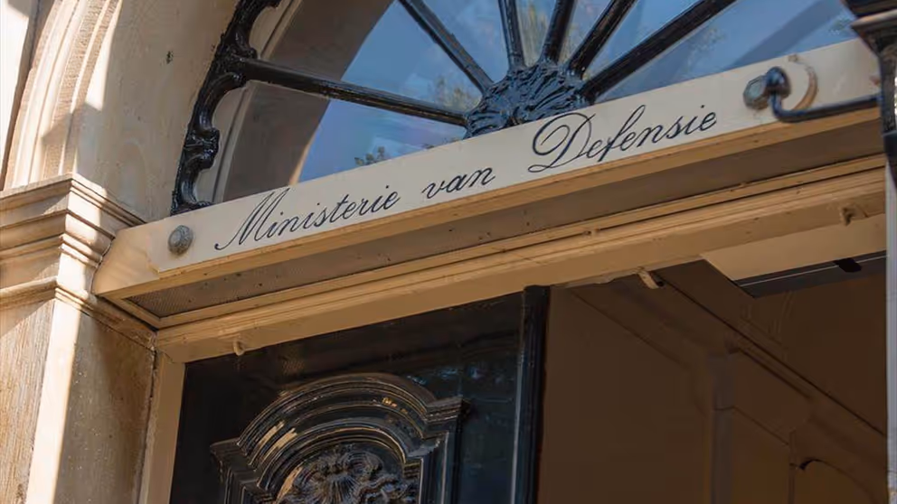 Deur van het ministerie.
