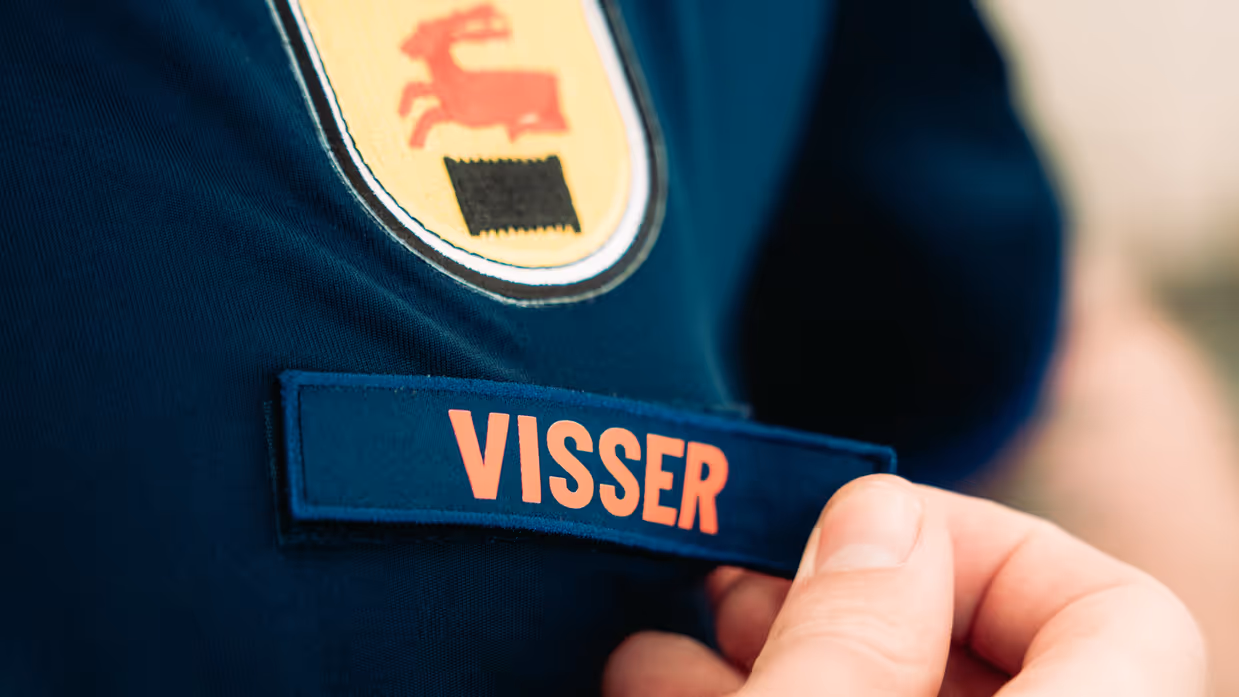 Details van het bijzondere shirt voor de wedstrijd Cambuur Leeuwarden-Vitesse van vanavond.