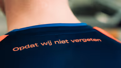 Details van het bijzondere shirt voor de wedstrijd Cambuur Leeuwarden-Vitesse van vanavond.