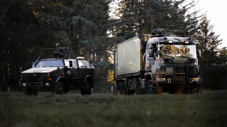 Militaire voertuigen. 