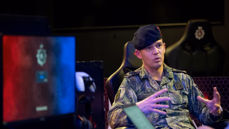 Sergeant-majoor van de mariniers Michael Hellendoorn.