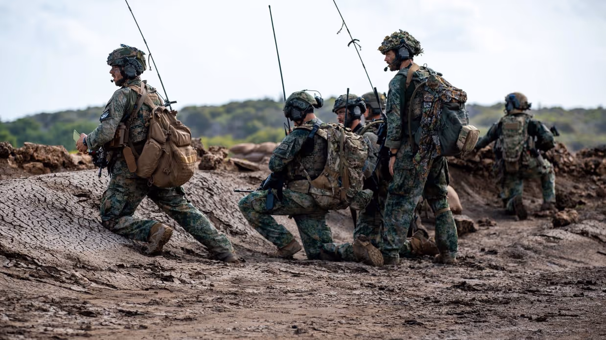 een commandopost te velde. 