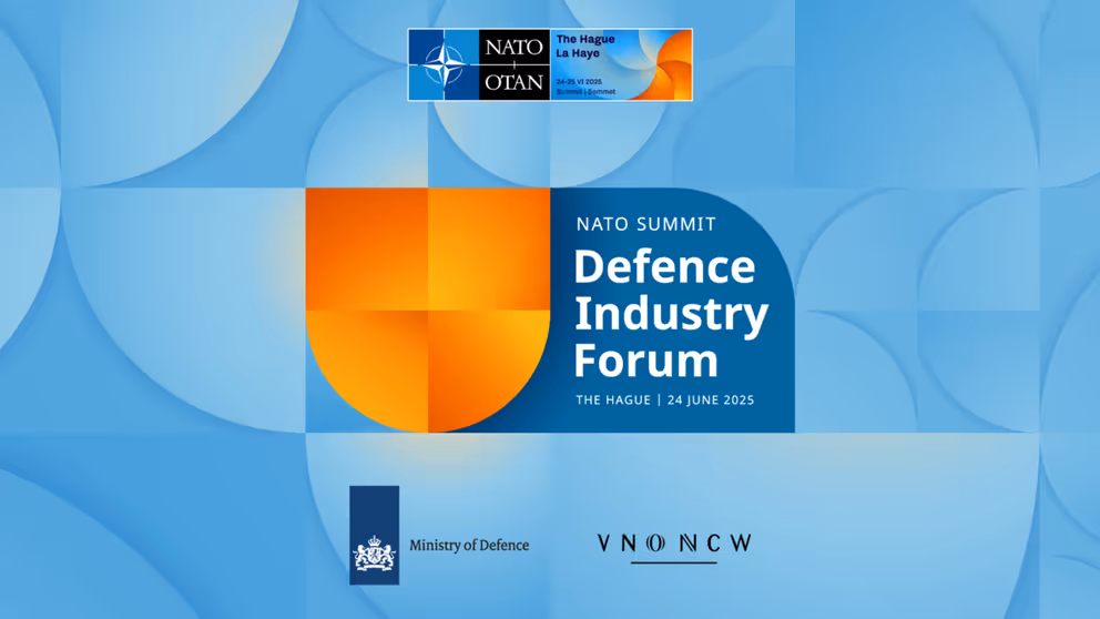 Logo NATO Summit Defence Industry Forum.