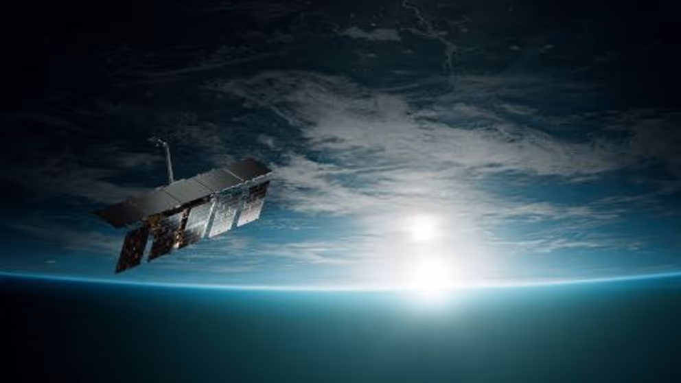 Satelliet in de ruimte