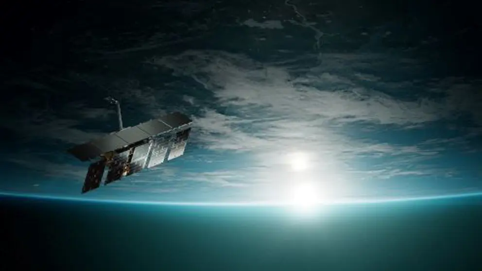 Satelliet in de ruimte