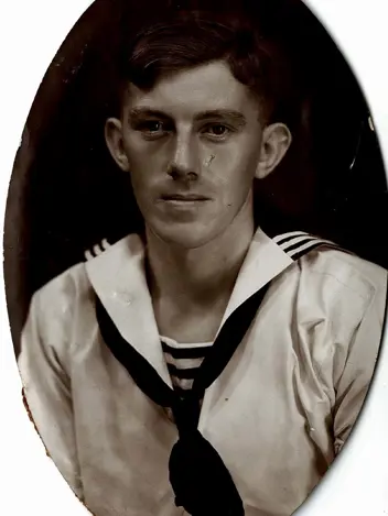 Historisch portret van marineman.