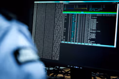 Computerscherm vol tekens.