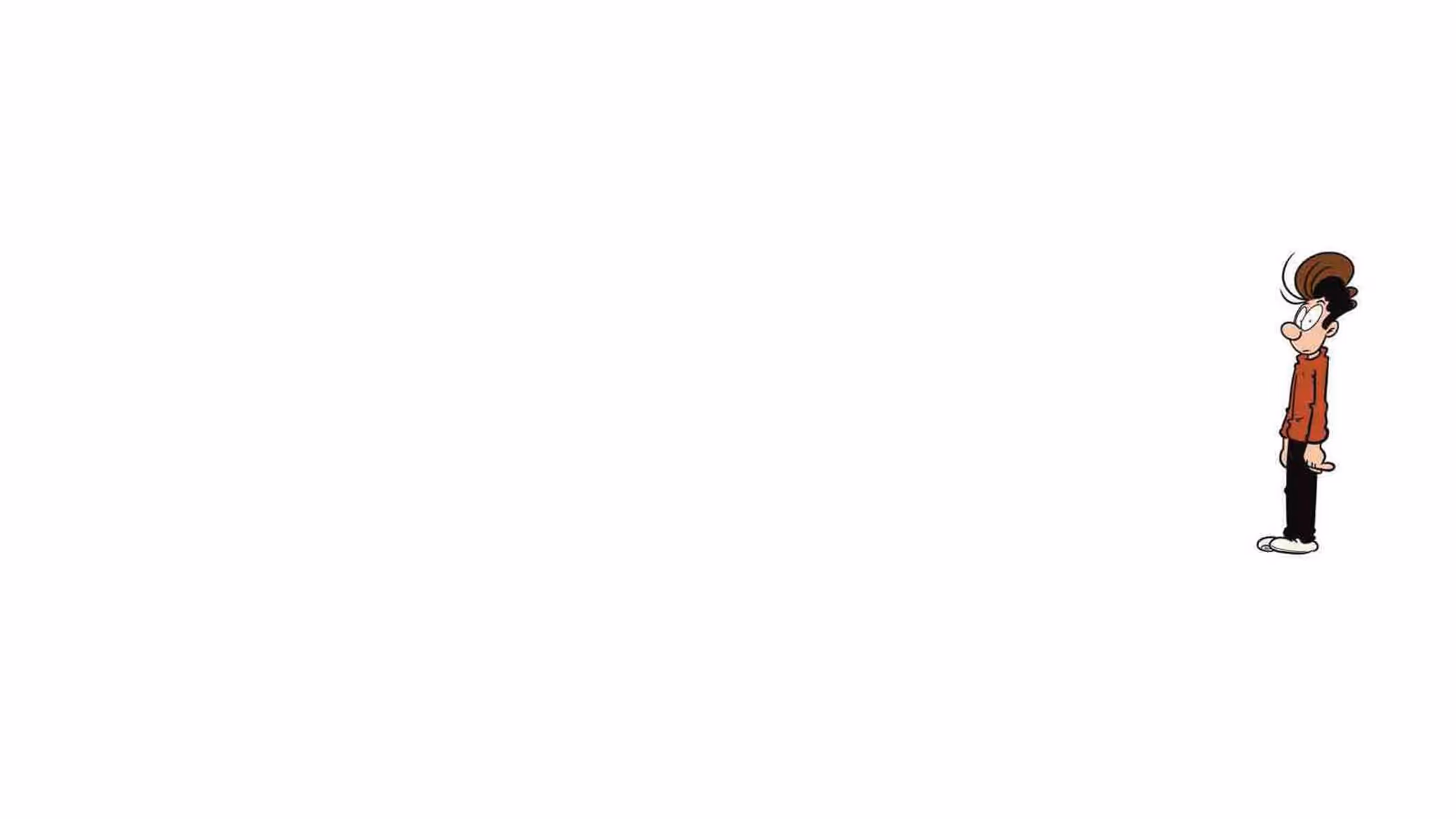 Gestyleerde afbeelding van een stripfiguur.