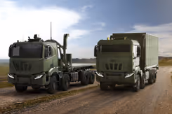 Impressie van nieuwe voertuigen voor Defensie.