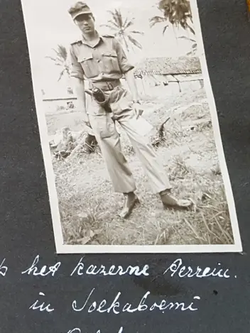 Historische foto militair Nederlands-Indië.