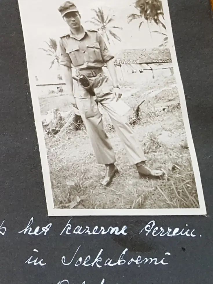 Historische foto militair Nederlands-Indië.