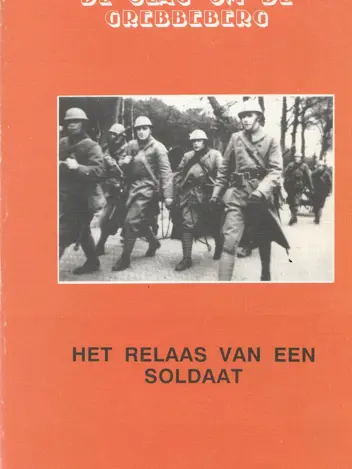 Boekcover Het relaas van een soldaat.