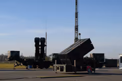 Afweergeschut bij NAVO-luchtverdedigingsoefening.