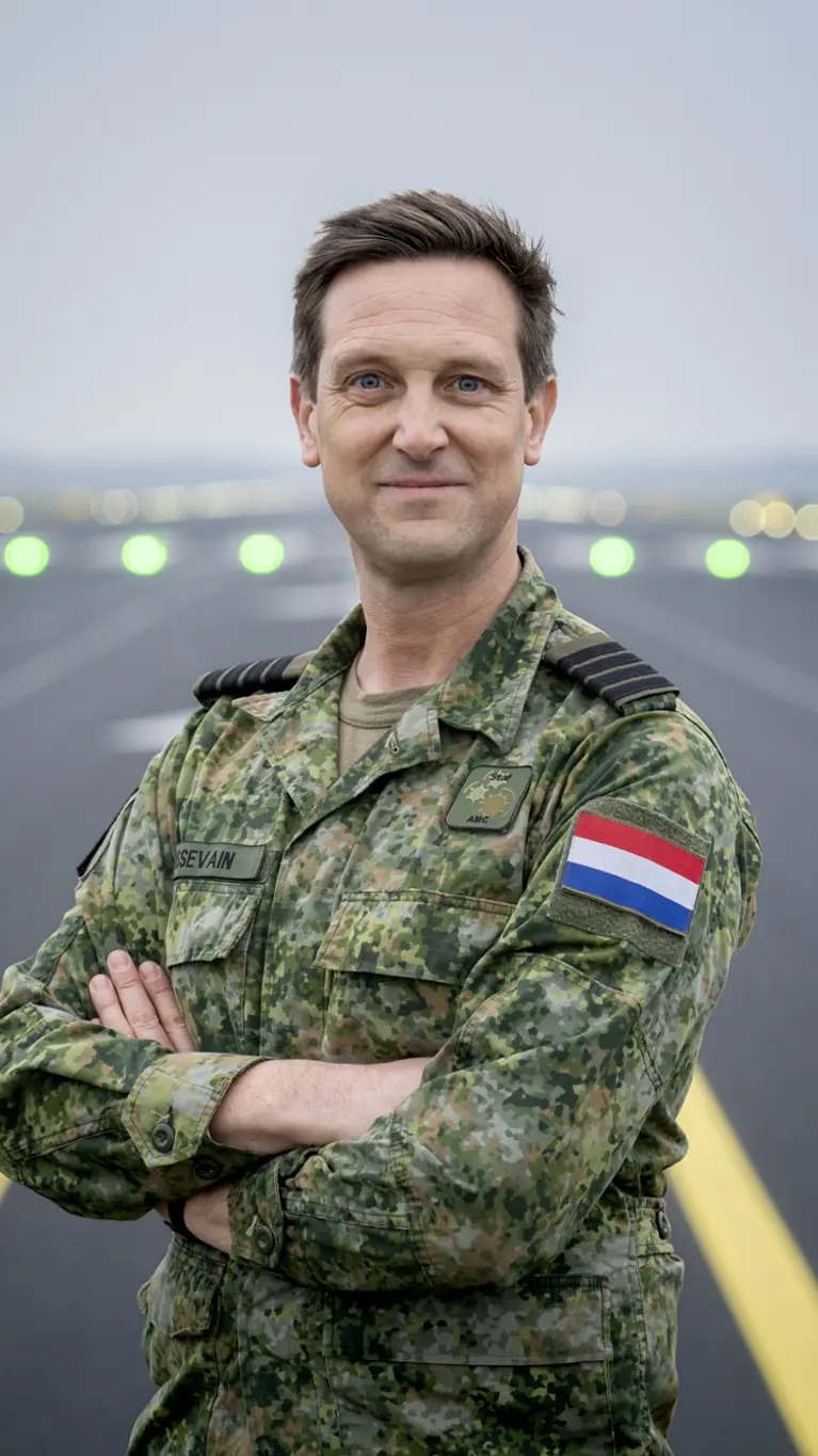 Portret van Kolonel Daan Boissevain.