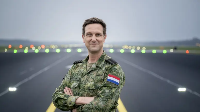 Portret van Kolonel Daan Boissevain.