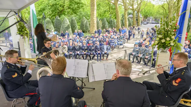 Koperkwintet van de Marinierskapel.