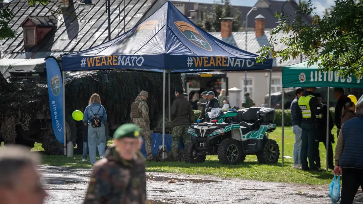 Een paar tenten van het cultureel festival.
