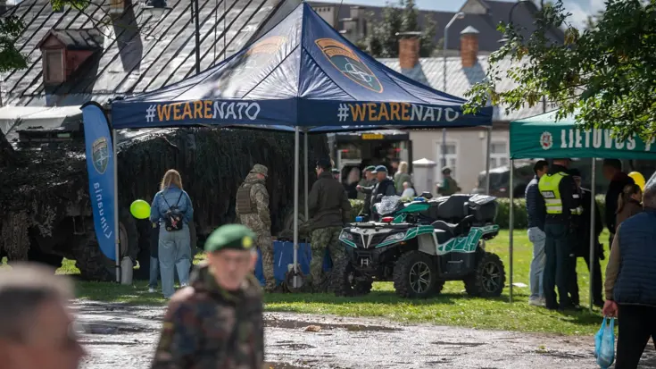 Een paar tenten van het cultureel festival.