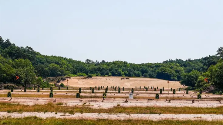Een schietveld. 