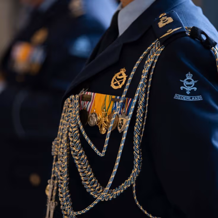 Foto’s van de functieoverdracht Luchtmachtadjudanten op 11 februari bij het Air Support Command op Vliegbasis Woensdrecht. 